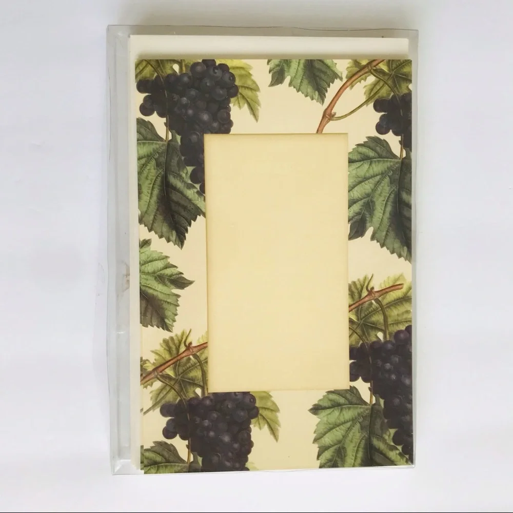 Lot of 4 Boxed Invitations Grapes Wine Winery